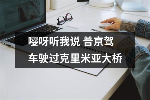 嘤呀听我说 普京驾车驶过克里米亚大桥