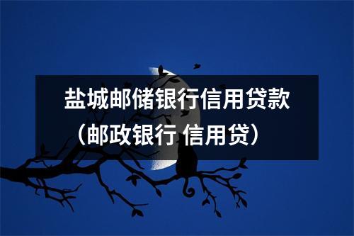 盐城邮储银行信用贷款（邮政银行 信用贷）