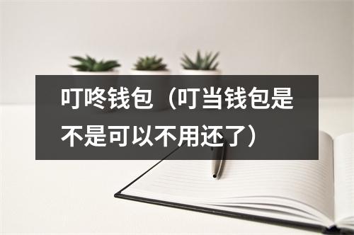 叮咚钱包(叮当钱包是不是可以不用还了)