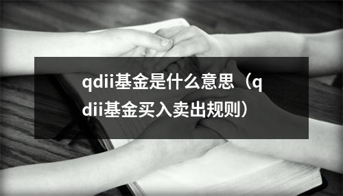 qdii基金是什么意思（qdii基金买入卖出规则）