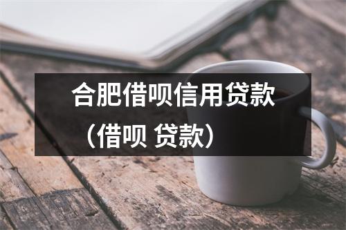合肥借呗信用贷款（借呗 贷款）