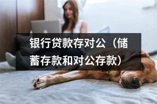 银行贷款存对公（储蓄存款和对公存款）