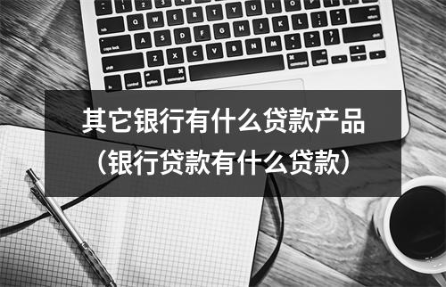 其它银行有什么贷款产品（银行贷款有什么贷款）