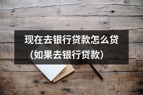 现在去银行贷款怎么贷（如果去银行贷款）