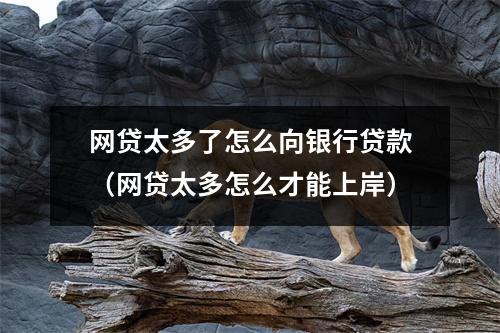 网贷太多了怎么向银行贷款（网贷太多怎么才能上岸）