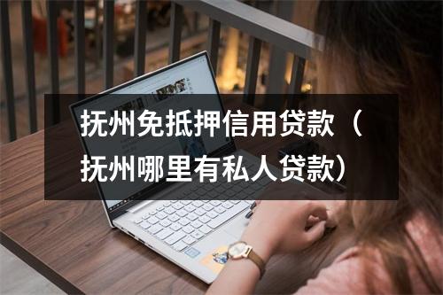 抚州免抵押信用贷款（抚州哪里有私人贷款）