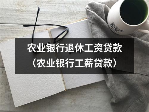 农业银行退休工资贷款（农业银行工薪贷款）