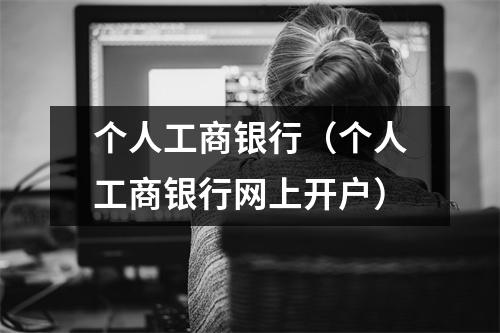 个人工商银行（个人工商银行网上开户）