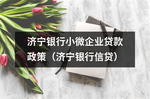 济宁银行小微企业贷款政策（济宁银行信贷）