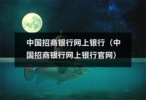 中国招商银行网上银行（中国招商银行网上银行官网）