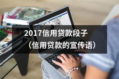 2017信用贷款段子（信用贷款的宣传语）