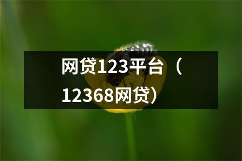 网贷123平台(12368网贷)