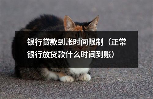 银行贷款到账时间限制（正常银行放贷款什么时间到账）