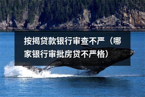 按揭贷款银行审查不严（哪家银行审批房贷不严格）