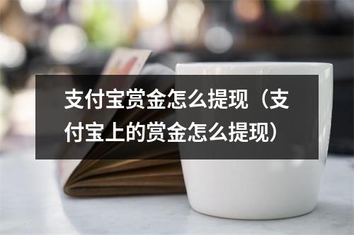 支付宝赏金怎么提现（支付宝上的赏金怎么提现）