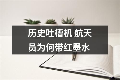 历史吐槽机 航天员为何带红墨水