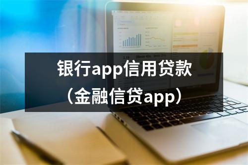 银行app信用贷款（金融信贷app）