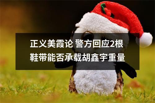 正义美霞论 警方回应2根鞋带能否承载胡鑫宇重量
