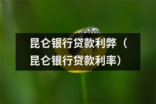 昆仑银行贷款利弊（昆仑银行贷款利率）