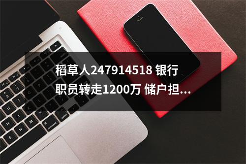 稻草人247914518 银行职员转走1200万 储户担责八成