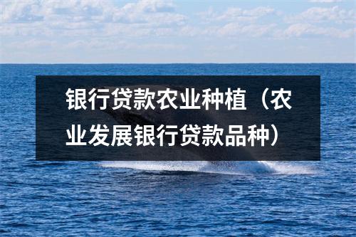 银行贷款农业种植（农业发展银行贷款品种）