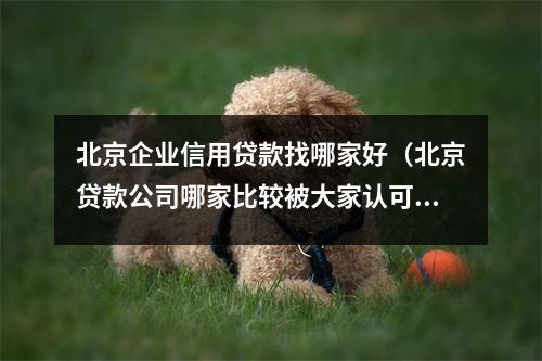 北京企业信用贷款找哪家好（北京贷款公司哪家比较被大家认可）