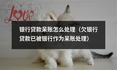 银行贷款呆账怎么处理（欠银行贷款已被银行作为呆账处理）