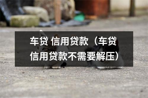 车贷 信用贷款（车贷信用贷款不需要解压）