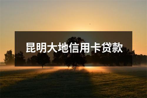 昆明大地信用卡贷款