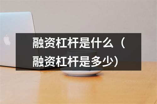 融资杠杆是什么（融资杠杆是多少）