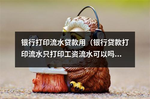 银行打印流水贷款用（银行贷款打印流水只打印工资流水可以吗）