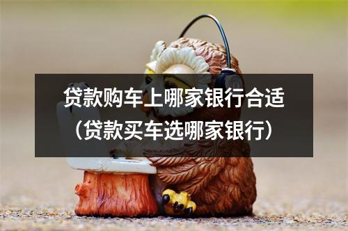 贷款购车上哪家银行合适（贷款买车选哪家银行）
