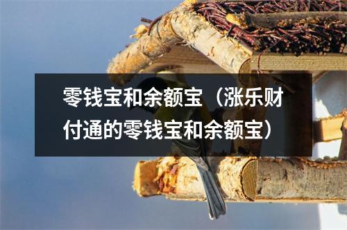 零钱宝和余额宝（涨乐财付通的零钱宝和余额宝）