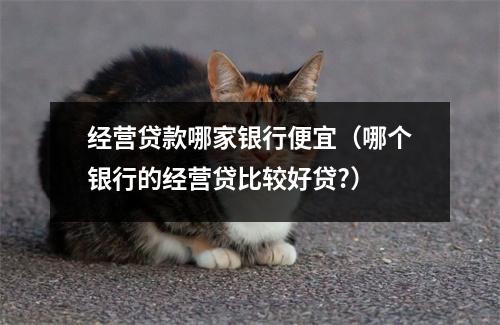 经营贷款哪家银行便宜（哪个银行的经营贷比较好贷?）