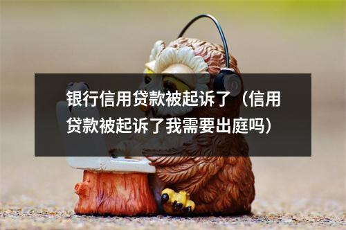 银行信用贷款被起诉了（信用贷款被起诉了我需要出庭吗）