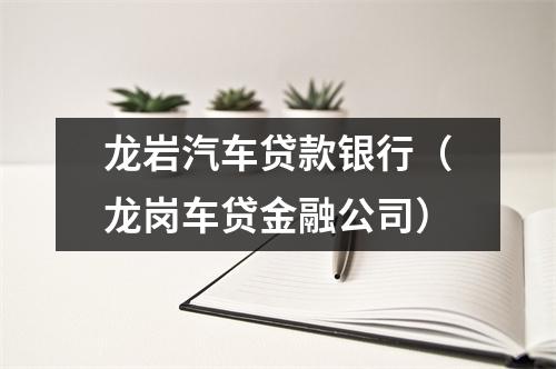 龙岩汽车贷款银行（龙岗车贷金融公司）