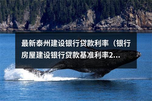最新泰州建设银行贷款利率(银行房屋建设银行贷款基准利率2020)