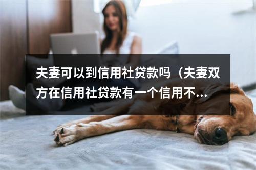 夫妻可以到信用社贷款吗（夫妻双方在信用社贷款有一个信用不好的）