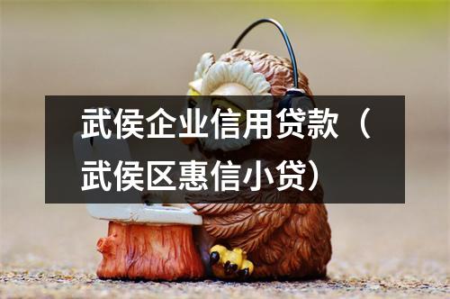 武侯企业信用贷款(武侯区惠信小贷)