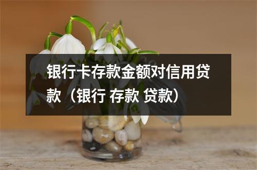 银行卡存款金额对信用贷款（银行 存款 贷款）
