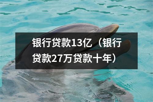 银行贷款13亿（银行贷款27万贷款十年）