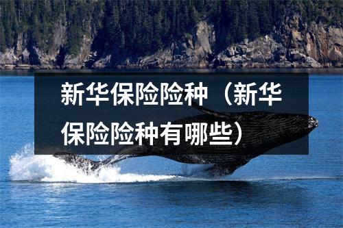 新华保险险种（新华保险险种有哪些）