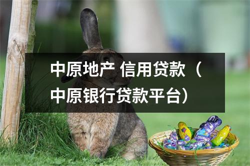 中原地产 信用贷款（中原银行贷款平台）