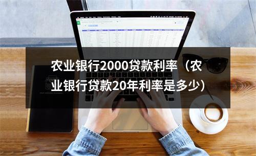 农业银行2000贷款利率（农业银行贷款20年利率是多少）