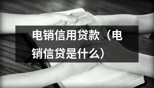电销信用贷款（电销信贷是什么）