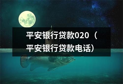 平安银行贷款020（平安银行贷款电话）
