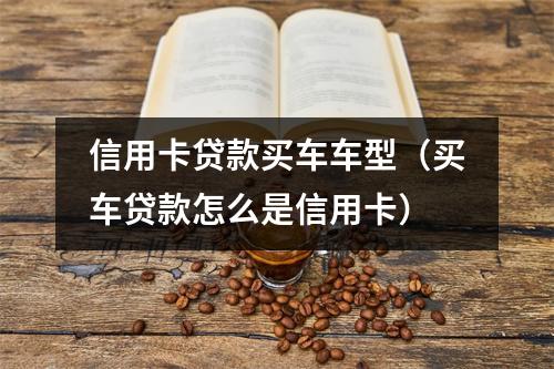 信用卡贷款买车车型（买车贷款怎么是信用卡）