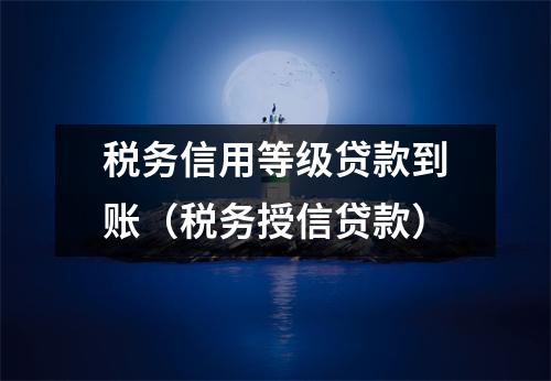 税务信用等级贷款到账（税务授信贷款）