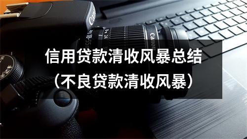 信用贷款清收风暴总结（不良贷款清收风暴）