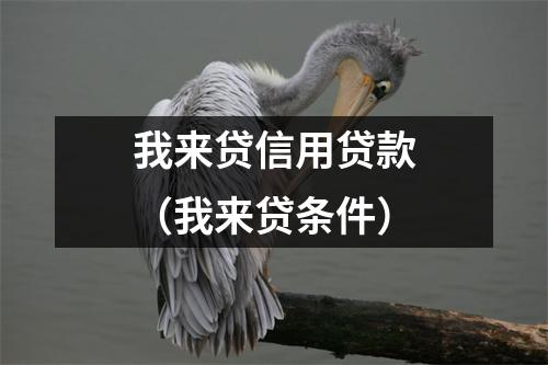 我来贷信用贷款（我来贷条件）